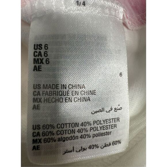 NWT Epic Threads Sunset Palm Tree Tee Kids Size 6 Cotton Blend White Pink - Picture 5 of 7